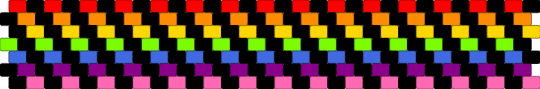 Rainbow - black,pink,cotdrainbows