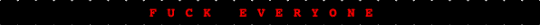 Fuck Everyone Single Kandi Bracelet - black,fuck,everyone,single,kandi,bracelet,fuck everyone,red