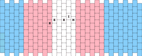 HE/HIM Transgender pride cuff - pink,light blue,he him,he,him,trans,transgender,pride,lgbt,lgbtqia