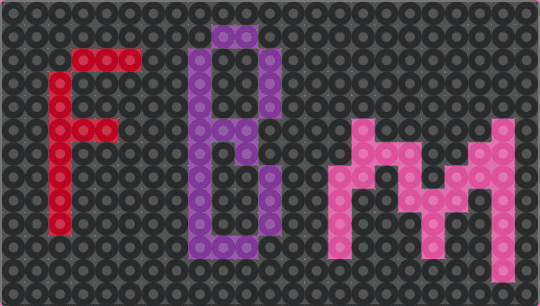 FBM - FUCK BRITNEY MANSON - asteria, kets4eki, 6arelyhuman - MINI fuse perler bead pattern - fbm,fuck britney manson,as,anarchist sanctuary,asteria,kets4eki,6arelyhuman,sassy scene