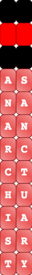 FULL - Anarchist Sanctuary - Ladder Stitch Keychain - red,anarchist sanctuary,as,asteriasdeath,asteria,kets4eki,music,an4rch,anarchy