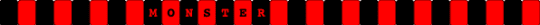 MONSTER - asteria - single kandi bracelet - red,black,monster,asteria,asteriasdeath,as,anarchist sanctuary,kets4eki,anarchy,anarch