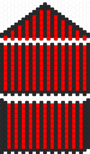 REMIXED PATTERN -  Black and Red Wallet - CREDIT IN DESCRIPTION - - black,red,wallet,kandi,pattern