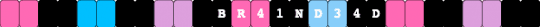 br41nd34d - m1v - m1v -  Album Single Kandi Bracelet - pink,light blue,br41nd34d,braindead,m1v,made1vvvonder,lonegore,song,song album,single