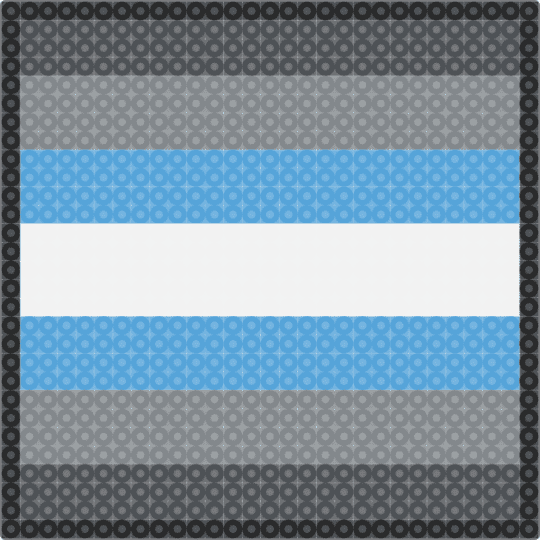 pan flag - gray,light blue