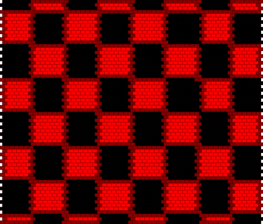 red pattern checker - red