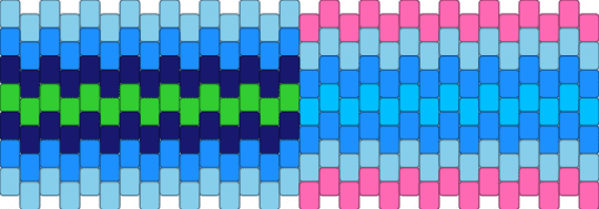 Boyflux and Transmasc split pride flag Kandi pattern - light blue