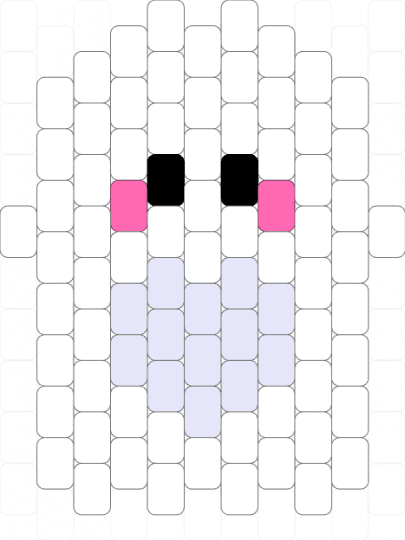 Cute Ghost w/Heart 3/4 - white,halloween,ghost,cute,heart