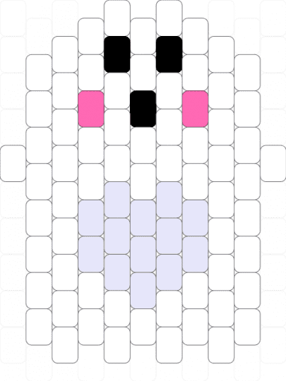 Cute Ghost w/Heart 1/4 - white,halloween,ghost,cute,heart