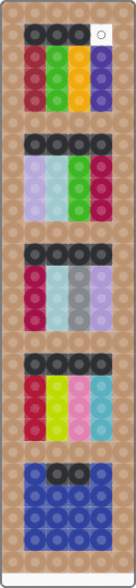 Bookshelf bookmark - beige,pink,purple