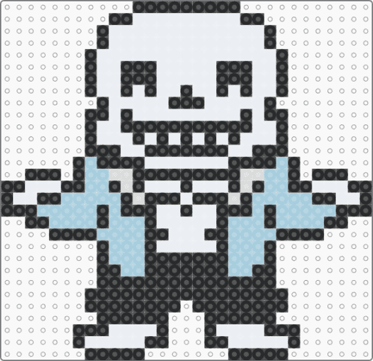 Sans Undertale - white,light blue,sans,undertale