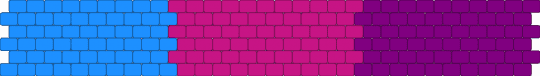 Bisexual flag - light blue,pink