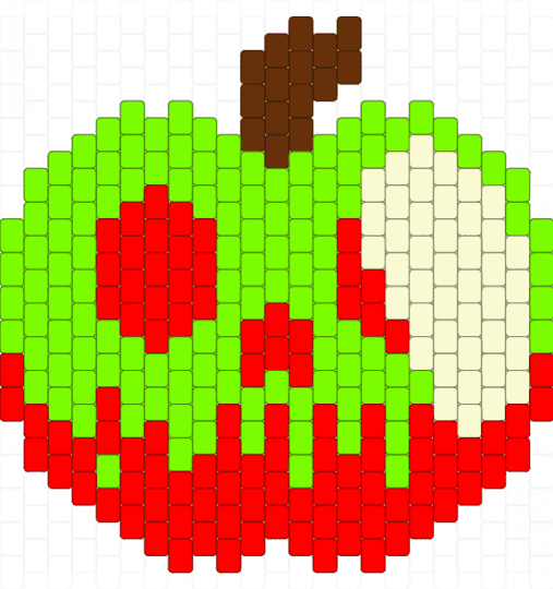 Poison Apple with Bite - green,red,disney,snowwhite,apple