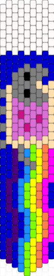 nyan cat tie ^_^ - beige,purple,pink