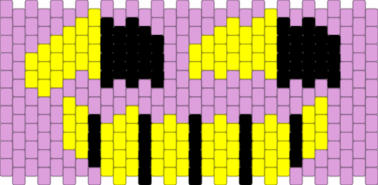 Jax Cuff - jax, peyote stitch, pink, tadc, yellow