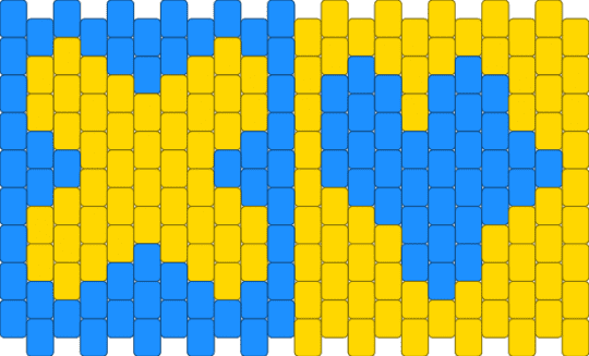 4x cuff! - yellow,light blue