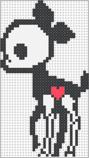 Skelanimals, Dee The Deer - black,white,skeleton,deer,spooky,cute