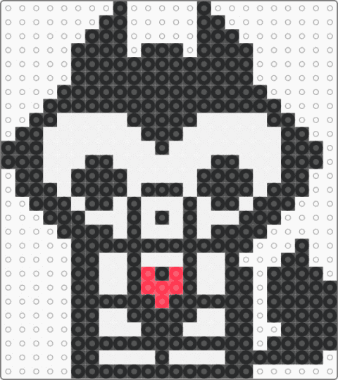 Skelanimals, Jae The Wolf - black,white,skeleton,wolf,spooky,cute