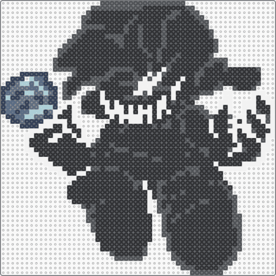 Glitch Bf - black,gray,video game,fnf