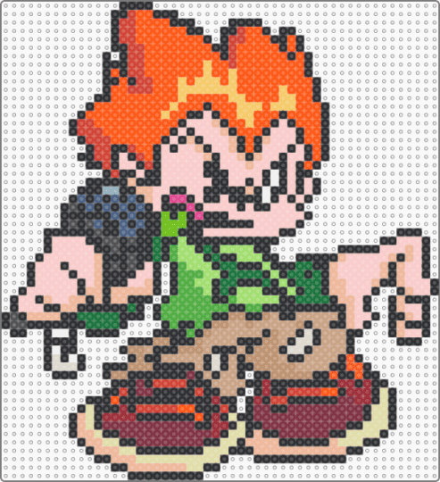Spooky Mix Pico - black,orange,beige,green,video games,fnf,spooky