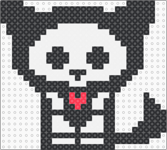 Skelanimals, Kit The Cat - black,white,skeleton,cat,spooky,cute