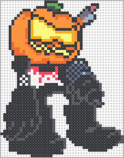 Spooky Mix Tankman - black,gray,orange,video games,fnf,spooky
