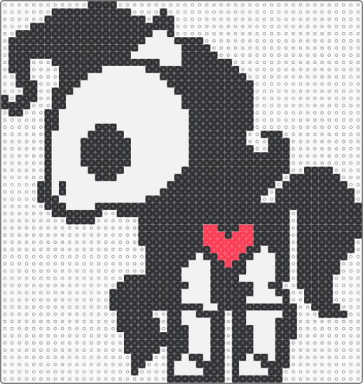 Skelanimals, Carrie The Horse - black,white,skeleton,horse,spooky,cute
