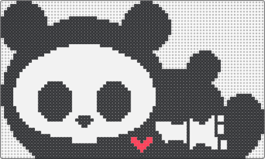 Skelanimals, Chungkee The Panda V2 - black,white,skeleton,panda,spooky,cute