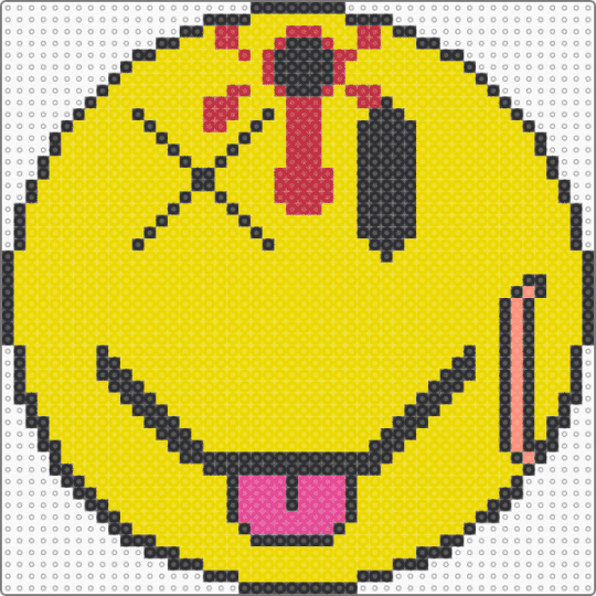 Bloody Smiley Face - yellow,smiley face