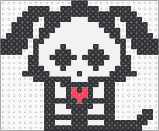 Skelanimals, Dax The Dog - black,white,skeleton,dog,spooky,cute