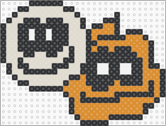 Skid And Pump Icon - beige,orange,video games,fnf