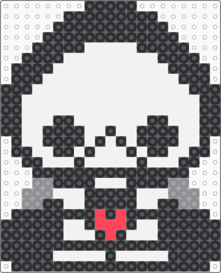 Skelanimals, Pudge The Turtle - black,white,gray,red,skeleton,turtle,spooky,cute