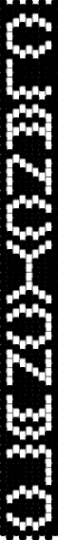 thinner clancy pattern - black,white