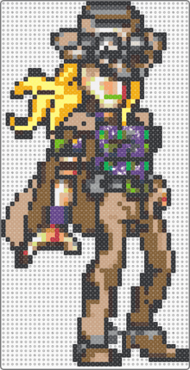 Gyro - black,tan,brown,orange,colorful