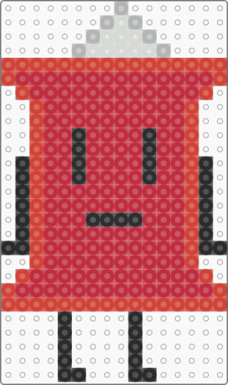 pin from beefy die - red
