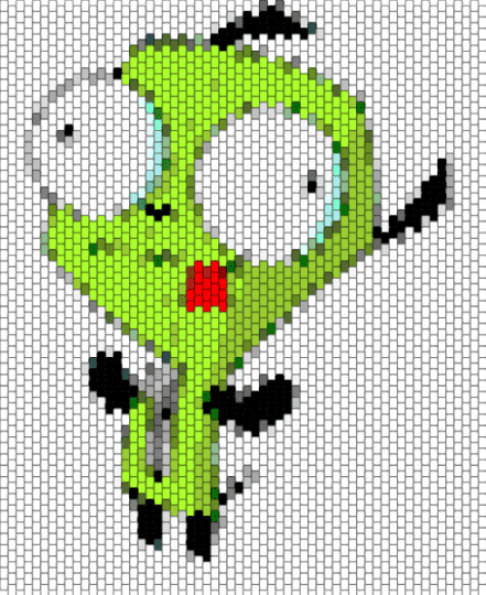 Girl Banner - white,green