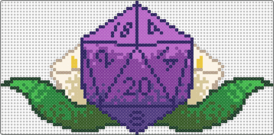 D20 with flowers - 