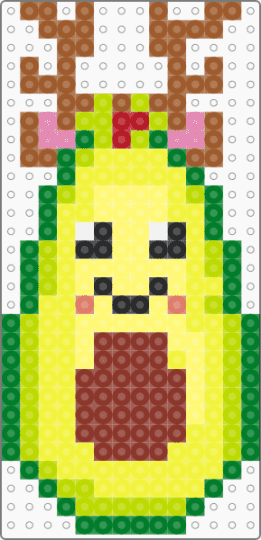 hey bear avocado christmas reindeer - hey bear,animal,cartoon,video,holiday,green,yellow,heybear,heybearsensory,avocado,reindeer,christmas