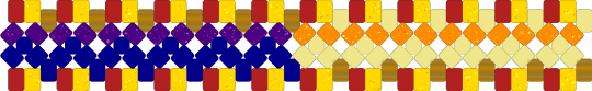 Daycare Attendant cuff - purple,yellow,fnaf