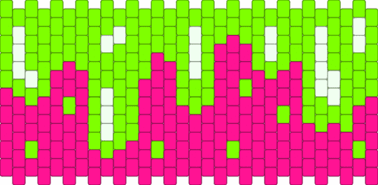 Green And Pink Slimy Drip Cuff - green,pink,slime,drippy,pink and green