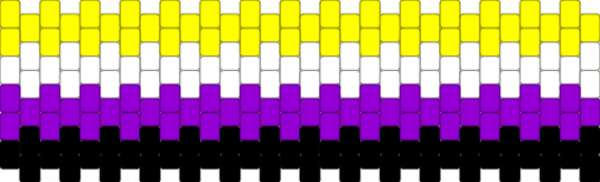 Non-Binary Multistitch - yellow,purple,pride,lgbtqia