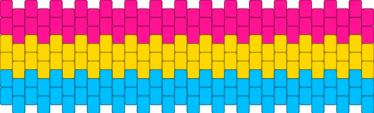 Pansexual Multistitch - pink,yellow,light blue,pride