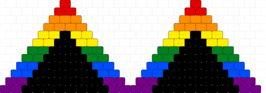 Pride ears - black,yellow,blue,colorful
