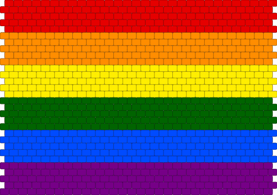 Pride bag front and back - orange,green,pink,colorful