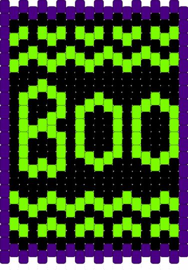Boo - purple,green
