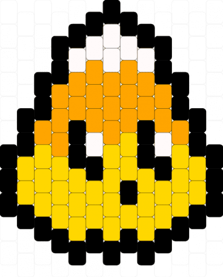 Kandi corn / candy corn halloween - yellow,orange