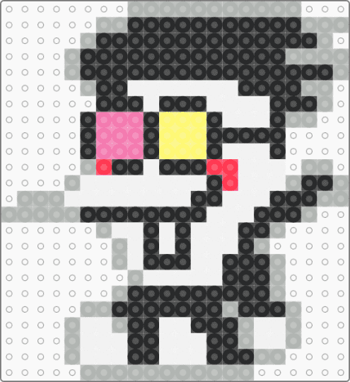 spammy plush - white,beige