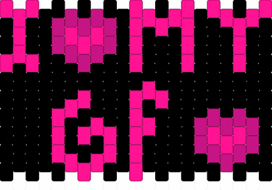I ❤️ my gf!!! - pink,black