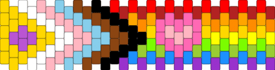 Progress Pride flag w/ heart! - yellow,pink,light blue,red,lgbtqia,valid,silly