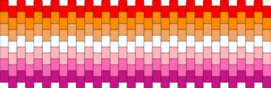 Lesbian Cuff!! - orange,pink,lesbian,gay,lgbtqia,therian,antizoo